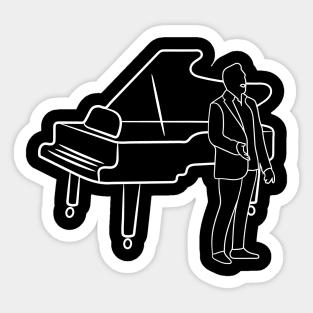 the pianist Sticker